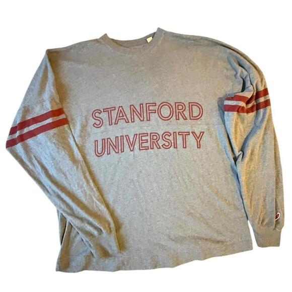 Stanford University Gray Long Sleeve Tee - Picture 1 of 6